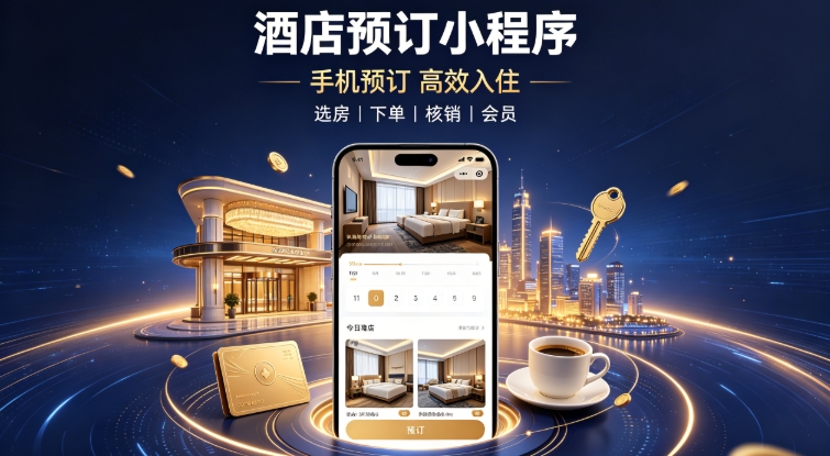 酒店自营预订小程序定制开发实战案例|寻宝黄金城本地门店私域小程序开发运营全解析